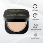 Lakyou Beauty Primer + Matte Compact Powder Foundation 15g, Shade-03(Natural Beige) | All-in-One Primer & Foundation | Lightweight Matte Finish | Long-Lasting | Oil-Control - Image 3