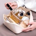 Leather Toiletry Bag (White & Pink) - Image 6