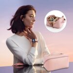 Leather Toiletry Bag (White & Pink) - Image 8