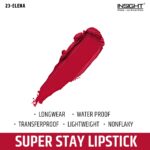 INSIGHT Super Stay Lipstick | Lightweight Formula | Long Wear | Transferproof | Waterproof - (ELENA) 7g - Image 4