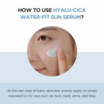 SKIN1004 Hyalu-Cica Water-Fit Sun Serum SPF 50 PA++++| Lightweight Korean Sunscreen for All Skin Types with Hyaluronic Acid & Centella, 15ml - Image 4