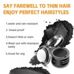 Natural Hairline Powder, Hair Shading Sponge Pen, Hairline Shadow Powder Stick, Quick Root Touch-Up Cover Up Hairline Black Root Touchup Oil 4gm For Women And Men - Image 4