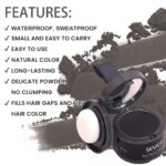 Natural Hairline Powder, Hair Shading Sponge Pen, Hairline Shadow Powder Stick, Quick Root Touch-Up Cover Up Hairline Black Root Touchup Oil 4gm For Women And Men - Image 8
