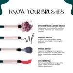 MARS Tools of Titan Brush Set of 8 | Face & Eyes Makeup Brush Set with Ultra Soft Bristles (PACK OF 8) - Image 3