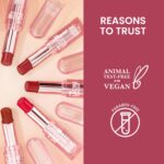 Swiss Beauty Pure Lustre Lipstick | High Shine Finish | Smooth Glide | With Olive Oil & Vitamin E | Hydrating | Shade- Salty Pink, 3.8gm - Image 7