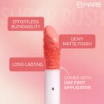 MARS Sugar Rush Liquid Blush (05-PINK MOUSSE) | High-Pigmentation | Lightweight Formula | Dewy Matte Finish | Long-Lasting | Smooth Radiant Glow | Easy Doe-Foot Applicator (4.5ml) - Image 3