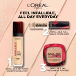 L'Oreal Paris Infallible Full Coverage Concealer, High Cover, Longwear, Waterproof Formula, For Undereye Circles and Blemishes, For Highlighting and Contouring, Shade: 312, 10g - Image 9
