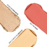 Staze Triple Treat Stacked Face Palette | 3-in-1 Concealer, Blush & Highlighter | Cream Based Formula | Full Face Makeup Kit | Travel friendly | Easy to Carry | 01 Main Character - Image 6