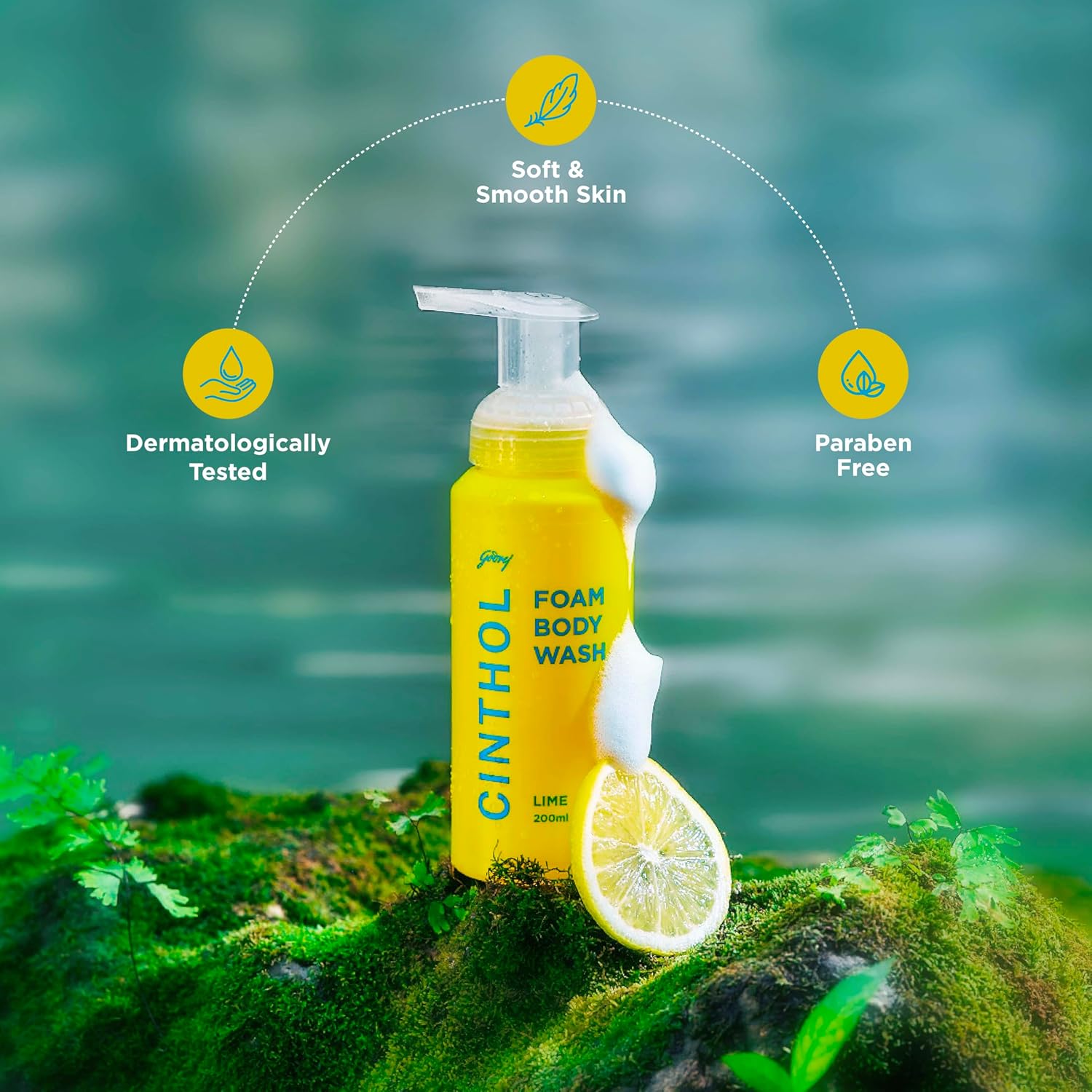 Cinthol Lime Foam Body Wash (200ml) | Unique Foam Formula for Moisturized & Irresistibly Soft Skin | Suitable for All Skin Types - Image 5