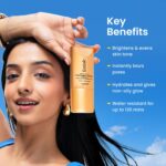 Foxtale SPF 50 Tinted Sunscreen PA++++ - Nude | Niacinamide & Vitamin E |UVA/UVB Protection +BB Cream +Foundation in 1 | Blurs Pores, Evens Tone, Non-Oily Glow | All Skin Types | For Men & Women| 50ml - Image 3