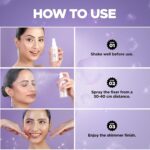 Hilary Rhoda Shimmer Stay Makeup Fixer | Infused with Aloe Vera | Cruelty-Free & Vegan | Keeps Makeup Intact | Hydrates, Soothes & Refreshes Skin - 80m (Gold - Shade 01) - Image 6