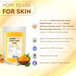 Khadi Omorose Kasturi Haldi (Amba Haldi) Powder | For Glowing Skin | 100 Gm - Image 5