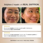 Ras Luxury Oils Saffron Kumkumadi Face Gel Creme with Aloe Vera & Red Algae | Enhances Natural Radiance | Brightening Moisturizing Cream | Light weight & Non-greasy Moisturizer For All Skin Type, 50gm - Image 5