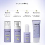 Sereko Vitamin C Brightening Face Cleanser, Toner, Serum with Sunscreen SPF 50++++ for Women & Men (AM Routine Essentials) - Image 7