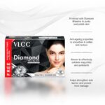 VLCC Diamond Facial Kit with FREE Rose Water Toner - 300g + 100ml | Skin Purifying Facial with Colloidal Diamond, Jojoba Oil, Olive Oil & Aloe Vera. Detoxifying At Home Facial. - Image 5