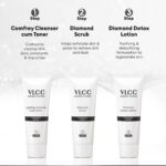 VLCC Diamond Facial Kit with FREE Rose Water Toner - 300g + 100ml | Skin Purifying Facial with Colloidal Diamond, Jojoba Oil, Olive Oil & Aloe Vera. Detoxifying At Home Facial. - Image 6