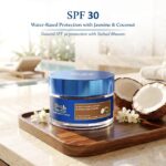 Blue Nectar Coconut Face Cream with SPF 30 Sunscreen for Men | Plant Based Oil Free Moisturizer for Face with Vitamin E | Brightening Sunscreen for Oily, Dry & Sensitive Skin (16 Herbs, 50g) - Image 3