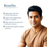 Blue Nectar Coconut Face Cream with SPF 30 Sunscreen for Men | Plant Based Oil Free Moisturizer for Face with Vitamin E | Brightening Sunscreen for Oily, Dry & Sensitive Skin (16 Herbs, 50g) - Image 4