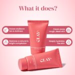 Clayco Detan Rice Face Pack with AHA & BHA | Brightening D-Tan Face Pack with Salicylic Acid for Tan Removal, Acne & Oily Skin | Exfoliating Rice & Clay Face Mask for Clear, Smooth & Glowing Skin | 50g - Image 3