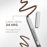 RENEE Midnight Kohl Pencil- Brown | Waterproof, Smudge-proof Kajal With Sharpener | Matte Finish, Long-lasting Upto 24 Hours | One-swipe Application With Vitamin E | 1.5 g - Image 3