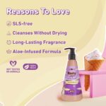 Plum Bodylovin' Vanilla Vibes Body Wash | SLS-Free Creamy Body Wash for Women | Shower Gel with Long Lasting Vanilla Fragrance | Aloe-Infused Nourishing Body Cleanser for Soft & Smooth Skin - 240ml - Image 4