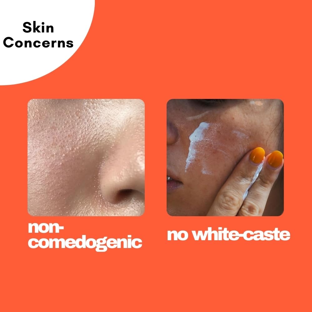 Prismos Beauty Sunscreen for Men & Women | SPF 30 for Oily Skin | Lightweight, Non-Greasy & Non-Comedogenic | With Aloe Vera & Vitamin E | Suitable for All Skin Types – 50ml - Image 3