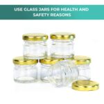 Nsb Herbals Round Empty Glass Cosmetic Cream Container/Jars With Golden Cap And White Inner Lids For Creams, Balms, Face Scrub, Body Cream Etc (25 G, Pack Of 3) - 30 Ml - Image 3