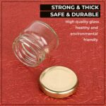 Nsb Herbals Round Empty Glass Cosmetic Cream Container/Jars With Golden Cap And White Inner Lids For Creams, Balms, Face Scrub, Body Cream Etc (25 G, Pack Of 3) - 30 Ml - Image 5