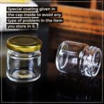 Nsb Herbals Round Empty Glass Cosmetic Cream Container/Jars With Golden Cap And White Inner Lids For Creams, Balms, Face Scrub, Body Cream Etc (25 G, Pack Of 3) - 30 Ml - Image 6