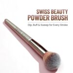 Swiss Beauty Compact Powder Brush, Silver - Image 2