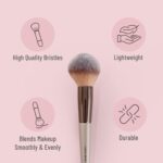 Swiss Beauty Compact Powder Brush, Silver - Image 3