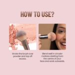 Swiss Beauty Compact Powder Brush, Silver - Image 5