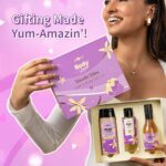 Plum BodyLovin' Vanilla Vibes Bath & Body Gift Set | Wash | Mist | Oil | Long-Lasting Fragrance | For Women | Gifting For Rakhi & Special Occasions| Pack Of 3 - Image 4