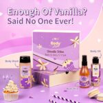 Plum BodyLovin' Vanilla Vibes Bath & Body Gift Set | Wash | Mist | Oil | Long-Lasting Fragrance | For Women | Gifting For Rakhi & Special Occasions| Pack Of 3 - Image 5
