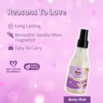 Plum BodyLovin' Vanilla Vibes Bath & Body Gift Set | Wash | Mist | Oil | Long-Lasting Fragrance | For Women | Gifting For Rakhi & Special Occasions| Pack Of 3 - Image 7