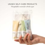 Kimirica Travel Kit Bath set Five Elements Luxury Bath and Body Care Travel Pouch Loofah| 6 in 1 self-care travel kit with a reusable pouch 100% Vegan - Image 5