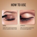 Swiss Beauty Chrome & Matte Twin Eyeshadow Stick | Mix of Matte and Shimmer | Easy to blend, non creasing eyeshadow | 24 Hour Stay | Shade- Cinnamon Crush, 2g - Image 6