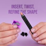 STAZE Professional Makeup Pencil Sharpener, Precision Sharpening, Mess-Free Design, Purple, Vegan, Cruelty-Free for your reference - Image 3