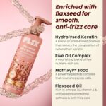 PLIX THE PLANT FIX Flaxseed Keratin Smoothening Mask, Shampoo & Conditioner | Plant Keratin PF | Flaxseed Oil | Softer, Smoother Hair | Pack of 3 | 200gm + 200ml + 175ml | - Image 4