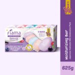 Fiama Skin Barrier Strengthening Moisturizing Soap Bar 125gx5, Japanese Hokkaido Milk Celebration Pack of 5, Non-Sticky Soft Skin | 1/3rd Moisturizers | Blueberry, Goji Berry & Acai Berry Combo pack - Image 3