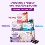 Fiama Skin Barrier Strengthening Moisturizing Soap Bar 125gx5, Japanese Hokkaido Milk Celebration Pack of 5, Non-Sticky Soft Skin | 1/3rd Moisturizers | Blueberry, Goji Berry & Acai Berry Combo pack - Image 8