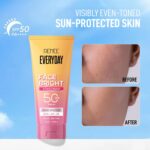 RENEE Everyday Face Bright Brightening Sunscreen SPF 50 PA+++ | In-Vivo Tested | With Niacinamide, Hyaluronic Acid & Glutathione | Broad Spectrum UVA & UVB Protection | Hydrates & Protects Skin | 50ml - Image 4