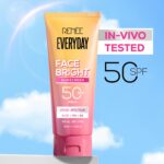 RENEE Everyday Face Bright Brightening Sunscreen SPF 50 PA+++ | In-Vivo Tested | With Niacinamide, Hyaluronic Acid & Glutathione | Broad Spectrum UVA & UVB Protection | Hydrates & Protects Skin | 50ml - Image 7