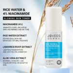 Jovees Derma 4% Niacinamide & Rice Water Toner Enriched With Rice Extracts for Glass Skin Glow | Hydrates Skin, Fades Blemishes & Pore Tightening Mist | Normal to Dry Skin | 100ml - Image 4