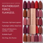 HYUE Velvette Kiss Matte Bullet Lipstick | Bare Affair | Feather Light & Powder Finish | Long-Wear Intense Color | with Jojoba, Almond & Gooseberry | Smudge-Proof, Travel-Friendly, Precision Tip - Image 6