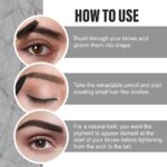 INSIGHT Smudge Free Eyebrow Pencil with Spoolie | Matte Finish | Long Lasting & Waterproof | For Indian Skin Tones | 30gm | Shade: Brown - Image 3