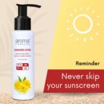 Aroma Treasures SPF 50 Sunscreen Lotion 100g | Broad Spectrum UVA/UVB Protection | Water Resistant | Non-Greasy, No White Cast | Face & Body | All Skin Types - Image 3