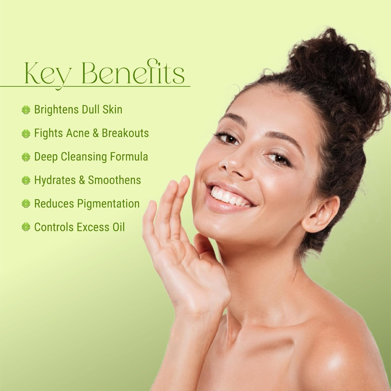 Skin Brightening Face Wash 100ml for Men & Women | Radiance-Boosting Hydrating Cleanser | Reduces Pigmentation, Acne & Dark Spots | Suitable for All Skin Types | Glow-Enhancing Formula - Image 4