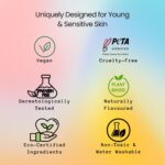 4 PCS Organic Makeup Kit for Kids, Preteens & Teen Girls | 100% Natural & Skin Friendly | Includes Eye & Cheek Highlighter, Lip & Cheek Tint, Lip Oil, Brush (Floret Kit, Assorted Colour) - Image 5