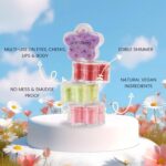 4 PCS Organic Makeup Kit for Kids, Preteens & Teen Girls | 100% Natural & Skin Friendly | Includes Eye & Cheek Highlighter, Lip & Cheek Tint, Lip Oil, Brush (Floret Kit, Assorted Colour) - Image 8